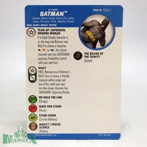Heroclix Batman Team-Up set Batman #014.1 Team-Up card! - Picture 1 of 1