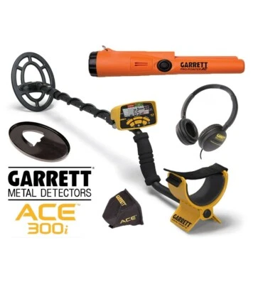 Garrett Ace 300i Metal Detector + Garrett pro pointer AT - Image 1 of 4
