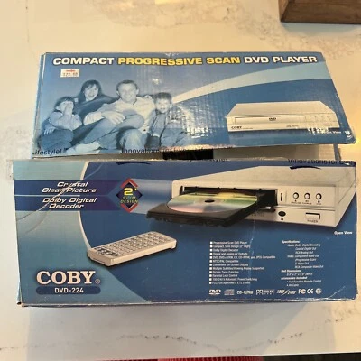 Coby DVD-224 Dolby Digital Compact Progressive Scan DVD / CD Player - Image 1 of 4