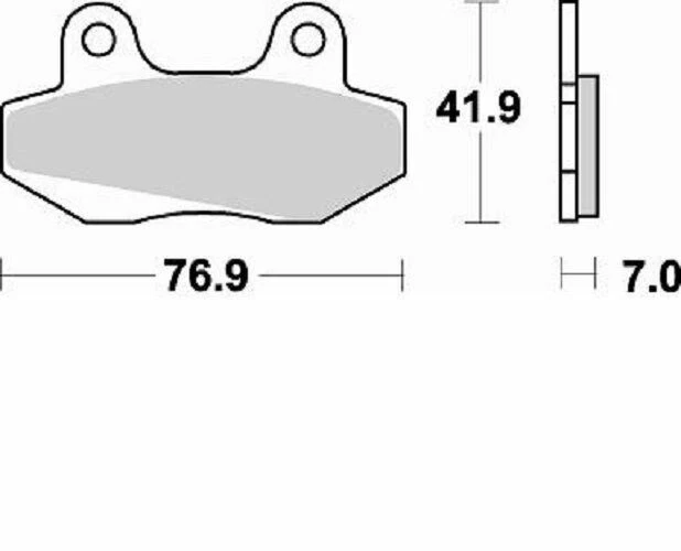 BRAKING PASTIGLIE FRENO ANTERIORE HONDA NSR 50 1987-1992 BRAKE PADS REAR Foto 1 de 1