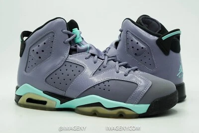 AIR JORDAN 6 VI RETRÔ GS NOVO TAMANHO 7Y FERRO ROXO TURQUESA BRANQUEADO 543390 508 - Imagem 1 de 4