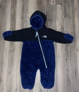 The North Face Chimborazo One-Piece suit for infants Blue 0-3m Fleece - Picture 1 of 8