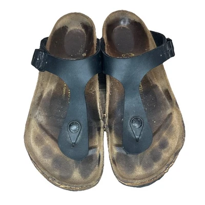 Birkenstock Gizeh Women's Sandal - Black Thong Women’s 7 EU38 - Image 1 of 4