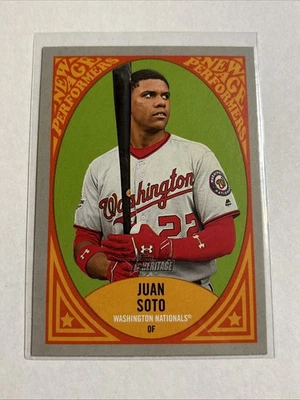 JUAN SOTO 2019 Topps Heritage New Age Performers #NAP-15 WASHINGTON NATIONALS - Image 1 of 2