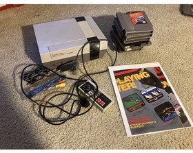 Vintage NES Bundle: Console, 8 Games, Poster, Controller