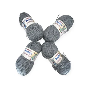 Lotto 4 matassine PATONS ALVEARE SHETLAND LIGHT 4716 GRIGIO 1 3/4 oz 50 g MAGLIA UNCINETTO - Foto 1 di 8