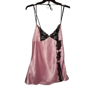 Elegant Moments Nachthemd rosa und schwarz Größe 1X neu mit Etikett - Bild 1 von 9