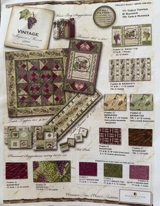 Wall Quilt /Banner Kit “Vineyard Blessings” Wilmington Prints Stephanie Marrott - Picture 1 of 8