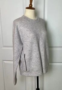 Christopher Fischer Organic Cashmere Grey Pockets Sweater XS Oversized **hole - Picture 1 of 13