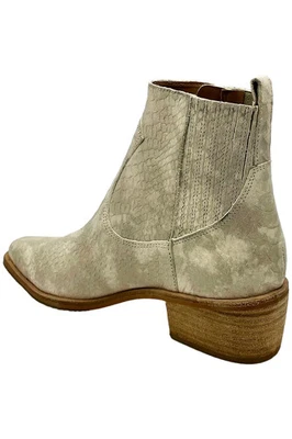 Botín para mujer Donald Pliner Marisol de cuero de serpiente en relieve Oyster Foto 1 de 2