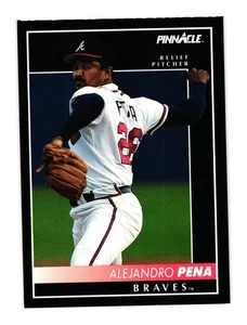 1992 Pinnacle #528 Alejandro Pena Atlanta Braves - Picture 1 of 2