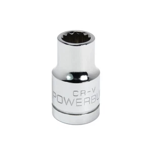 Powerbuilt 1/2 Inch Drive x 7/16 Inch 12 Point Shallow Socket - 642039 - Picture 1 of 5