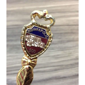 Indianapolis 500 Vintage Small Bell Souvenir Gold Toned Collectors - Picture 1 of 8