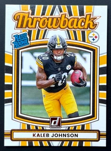 Kaleb Johnson Throwback Rated Rookie - 2025 Panini Donruss - Bild 1 von 2
