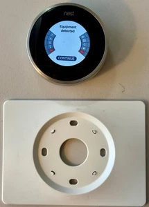 Nest Learning Programmable Thermostat Model 02A StainlessSteel 2nd Generatn;Used - Picture 1 of 5