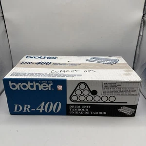 Unidad de cartucho de tambor Brother DR-400 negro OEM genuino nuevo/sellado de fábrica - Imagen 1 de 6