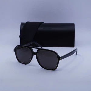 Saint Laurent SL602 RIM 001 Black/Black 56-17-145 Sunglasses New Authentic - Picture 1 of 7