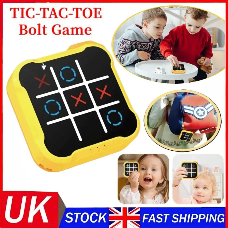 Tic Tac Toe Game Child Electronic Toys Noughts Crosses Game Memory - Image 1 of 4