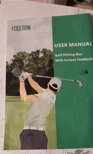 FODESAN Golf Schlagmatte - Schwungweg sofortiges Feedback 13 x 17 NEU mit Handbuch - Bild 1 von 9