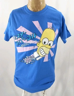 Camiseta Homer Simpson Mr. Sparkle Azul Adulto Pequeña Los Simpson Japonesa Foto 1 de 4