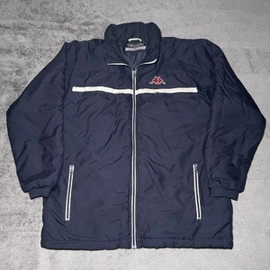 Kappa Heavy Jacket W/ Hidden Hood Men’s Large Full Zip Slight Flaws - Picture 1 of 16