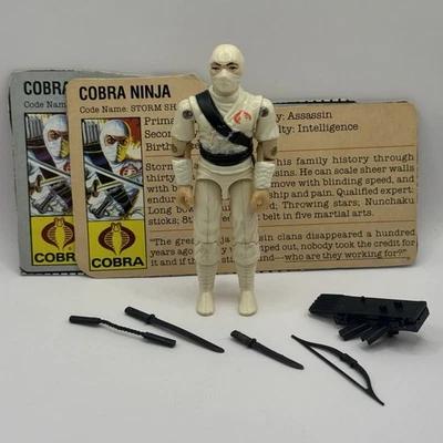 Figura de acción GI Joe 1984 Storm Shadow v1 100 % completa de colección ARAH con cartas Foto 1 de 4
