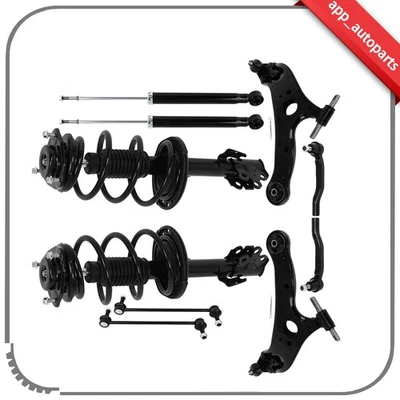 Front Struts Rear Shock Lower Control Arms Sway Bars For 2011-2014 Toyota Sienna - Image 1 of 4