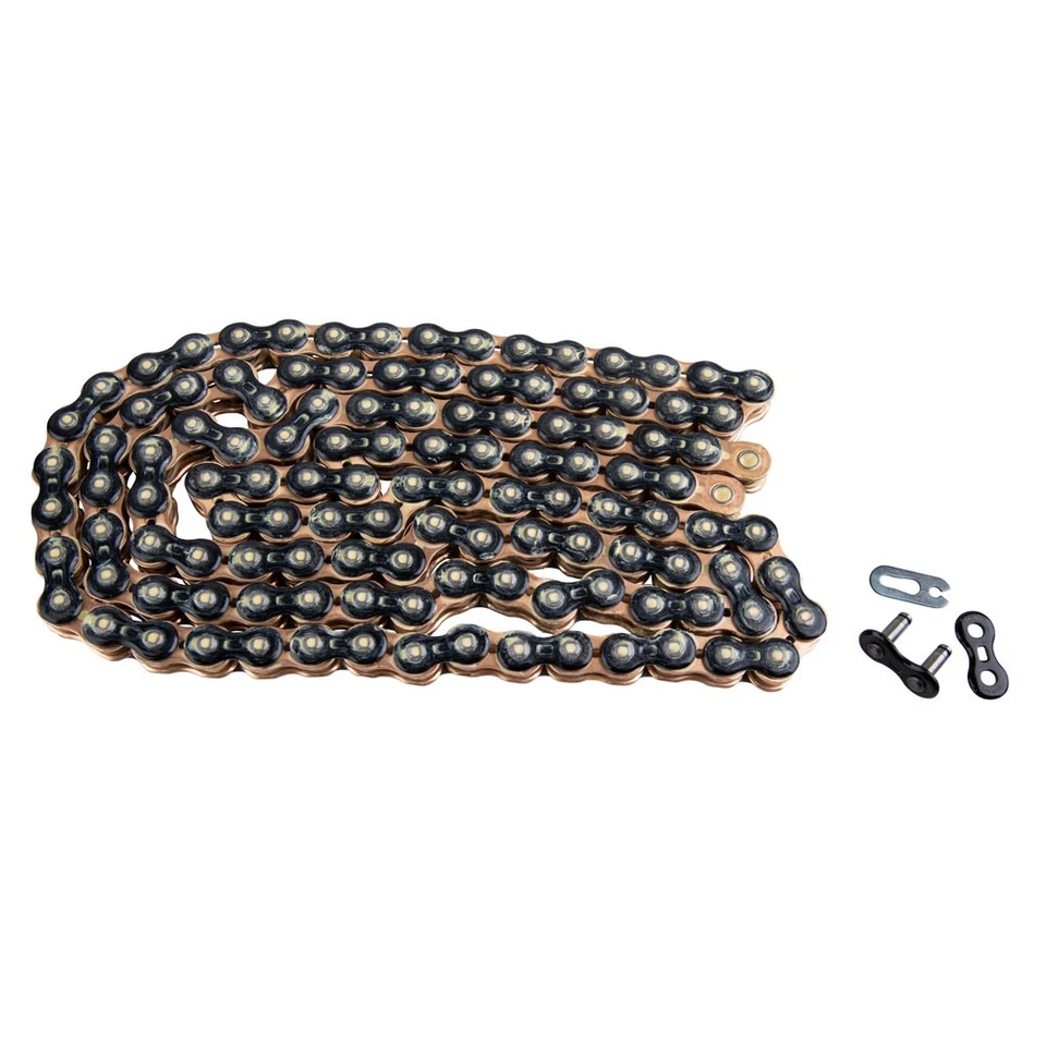 Cadena 3D EK 520MXR 520x120 negra/dorada para Kawasaki Vulcan S 2017-2019 Foto 1 de 2