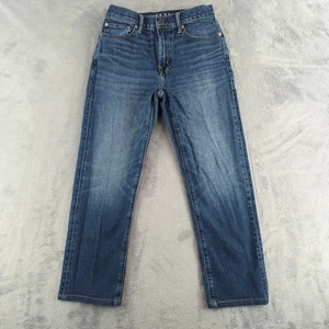 American Eagle Jeans 27x26 Blue *ALTERED* Original Straight Flex Mid Rise Faded - Picture 1 of 10
