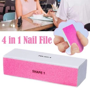 🔥4In1 Nail Buffer Block Fine Grit Smooth Polish&Shine - Nail Remove Fi - Bild 1 von 14