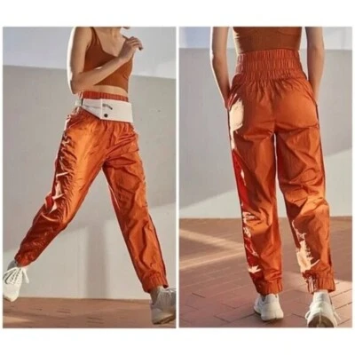 Free People Movement The Way Home‎ Joggers de nailon naranja óxido talla S Gorpcore Foto 1 de 4