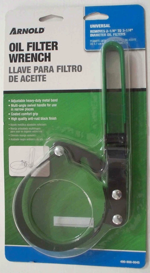 Chave de filtro de óleo Arnold serve para filtros de diâmetro de 2,25" a 3,25" - 4909000045 - Economize 2+ - Imagem 1 de 1