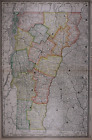 1882 Lg (15"x21") R. McNally Atlas Map ~ Vermont ~ Free S&H