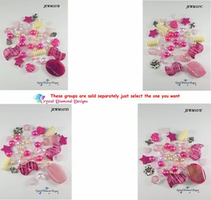 Pretty in Pink II Mixed beads for your Jewelry making or Mosaic Designs Group 6 - Picture 1 of 9