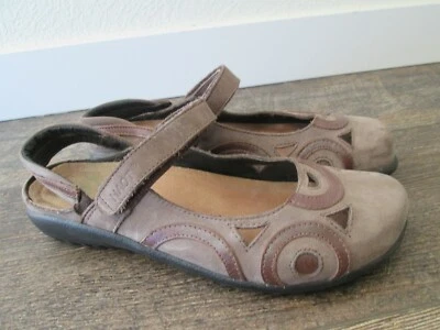 Naot Rongo Mary Jane Shoes Womens 37/ 6- 6.5 Brown Leather Comfort Slingback - Image 1 of 4
