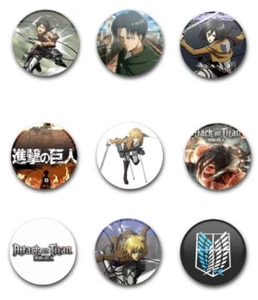 25 mm 1" ZOLL ATTACK ON TITAN KNOPFABZEICHEN x9 - Bild 1 von 1