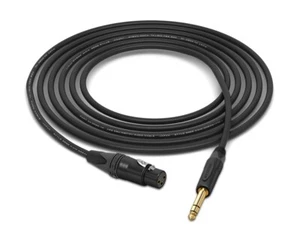 XLR-Female to 1/4" TRS Cable | Mogami 3080 & Neutrik Gold Connectors | 7 Feet - Picture 1 of 1