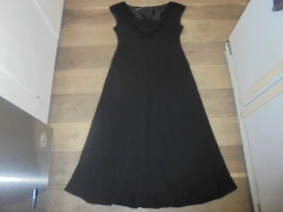 Jones New York Dress stylish VINTAGE black cap sleeve dress with beads size 10 - Image 1 of 3