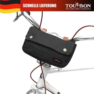 TOURBON Schwarze Fahrradtasche, wasserdichte Lenkertasche, Bike Lenkertasche - Bild 1 von 10