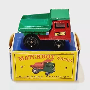 Matchbox Moko Lesney - 2c - Muir Hill Dumper - Virtually Mint - Good D Type Box - Picture 1 of 13