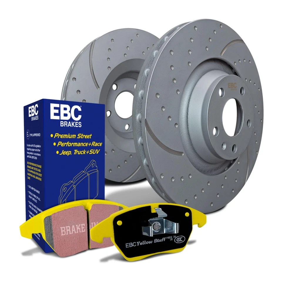 EBC Front GD Sport Brake Disc & Yellowstuff Pad Kit For Mazda Mx5 MK2 NB 1.6/1.8 - Image 1 of 1