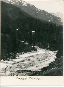 Switzerland, Zermatt, The Viege  Vintage silver print.  Tirage argentique d�