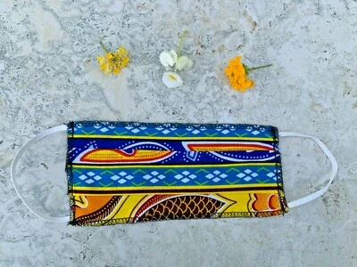 Colorful Floral, Woman's Face Mask, Washable, Breathable, One Layer Thin Cotton - Image 1 of 4