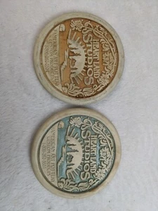 Sottobicchieri promozionali American Pottery Heart Land Studios 4" - Foto 1 di 2