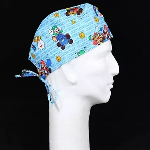Super Mario Kart on Blue Theme Scrub Hat - Picture 1 of 1