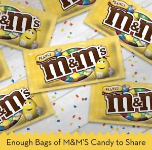 M&M'S PEANUT Milk Chocolate Candy 1.74oz (48 Individual Packs) - Picture 1 of 5
