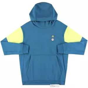 NWT Adidas New York Red Bull Soccer Hoodie NY Men's Travel Hooded L Large MLS - Picture 1 of 8