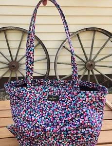Kate Spade Confetti On Purpose Nylon Tote Hard To Find, Excellent Condition - Picture 1 of 15