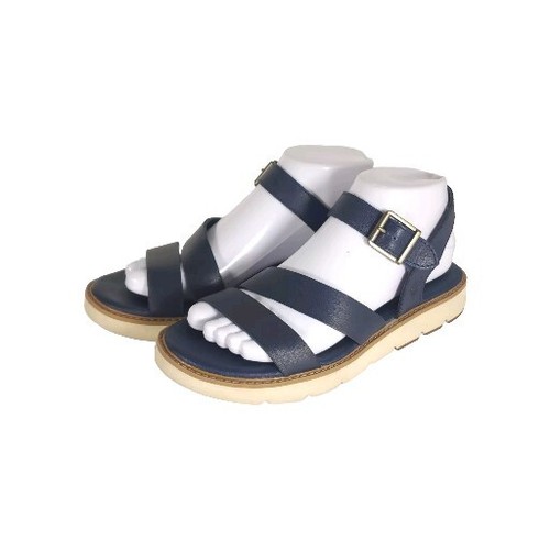 Sandali Timberland donna Bailey Park US7 5 blu in pelle con cinturino alla caviglia