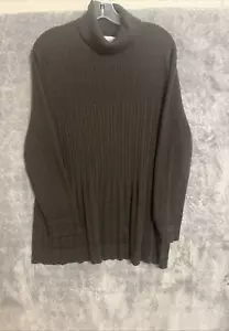 Bloomingdale's Damen Rollkragenpullover grau reine Schurwolle Langarm XL - Bild 1 von 6